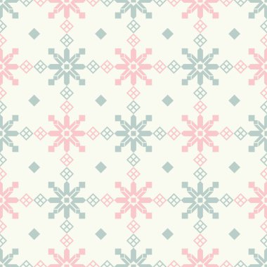 Dekoratif Noel sorunsuz arka plan ile kar taneleri. Yazdırın. Yinelenen arka plan. Kumaş tasarımı, duvar kağıdı.