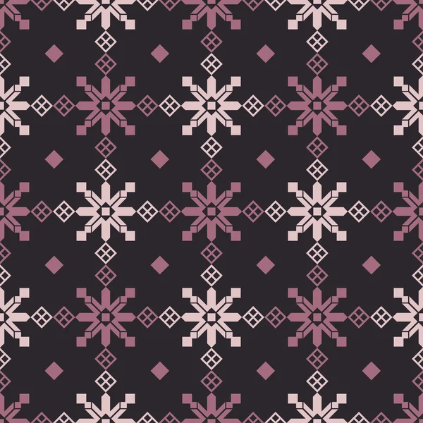 Декоративный рождественский бесшовный фон со снежинками. Печать. Повторяю. Дизайн одежды, обои . — стоковый вектор