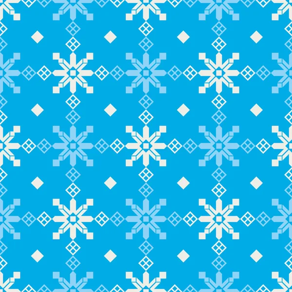 Natal decorativo sem costura fundo com flocos de neve. Imprimir. Repetindo fundo. Design de pano, papel de parede . —  Vetores de Stock