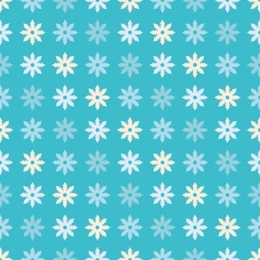 Dekoratif Noel sorunsuz arka plan ile kar taneleri. Yazdırın. Yinelenen arka plan. Kumaş tasarımı, duvar kağıdı.