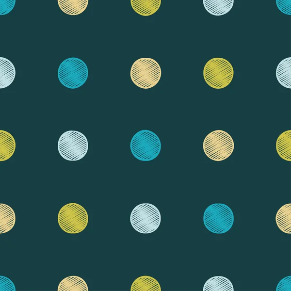 Seamless pattern, polka dot fabric, wallpaper, vector. — Stock Vector