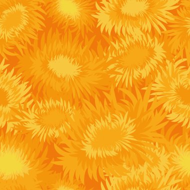 Krizantem ile dikişsiz dekoratif vektör arka plan. Chung Yeung Festivali. Çifte Dokuzuncu Festival Tatili. Yazdırma. Arka planı tekrarlıyorum. Kumaş tasarımı, duvar kağıdı.