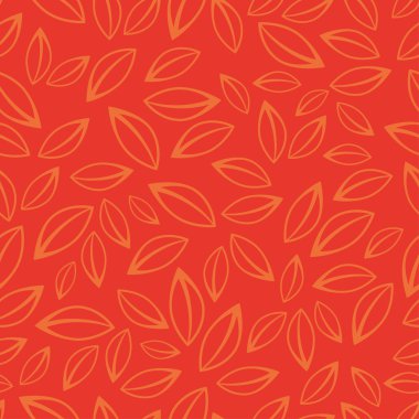 Sorunsuz vektör arka plan dekoratif yaprakları ile. Yazdırın. Kumaş tasarımı, duvar kağıdı.