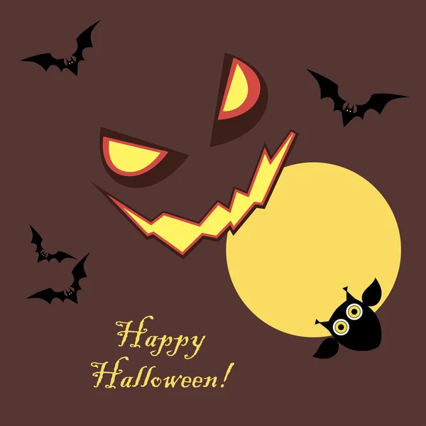 Poster Happy Halloween. Vector illustration. 1 of the jpeg file in resolution 4167*4167px and 1 file eps8 1000*1000px. — Stock Vector