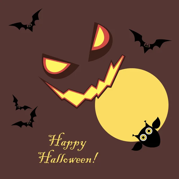 Affiche Joyeux Halloween. Illustration vectorielle. 1 du fichier jpeg dans la résolution 4167 * 4167px et 1 fichier eps8 1000 * 1000px . — Image vectorielle