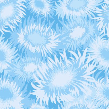 Krizantem ile dikişsiz dekoratif vektör arka plan. Chung Yeung Festivali. Çifte Dokuzuncu Festival Tatili. Yazdırma. Arka planı tekrarlıyorum. Kumaş tasarımı, duvar kağıdı.