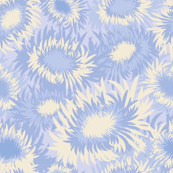 Krizantem ile dikişsiz dekoratif vektör arka plan. Chung Yeung Festivali. Çifte Dokuzuncu Festival Tatili. Yazdırma. Arka planı tekrarlıyorum. Kumaş tasarımı, duvar kağıdı.