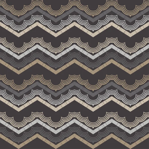 Modèle Zigzag Sans Couture Fond Abstrait Pour Design Textile Éclosion — Image vectorielle
