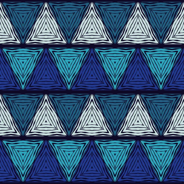 Мозаїка Геометричними Формами Безшовні Візерунки Дизайн Ручним Вилупленням Текстиль Етнічний — стоковий вектор