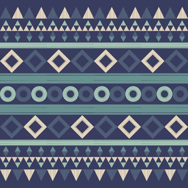 Elementos Aztecas Patrón Sin Costuras Diseño Con Eclosión Manual Textil — Vector de stock