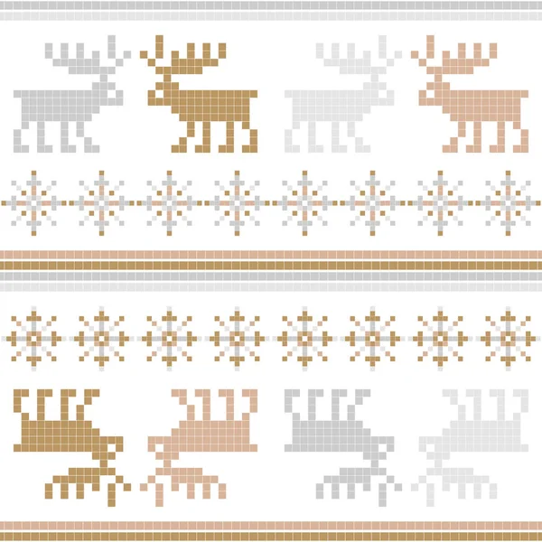 Boże Narodzenie Dekoracyjne Płatki Śniegu Norweski Design Figura Geometryczna Płynne — Wektor stockowy