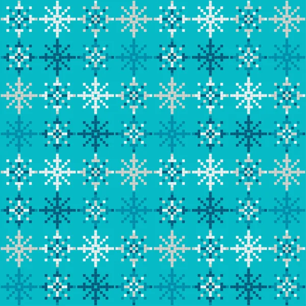 圣诞装饰雪片 挪威的设计 几何图形 没有缝隙的背景Boho风格 网页设计或印刷的矢量图解 — 图库矢量图片