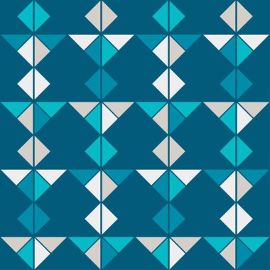 Üçgenlerden Aztek elementleri. Kusursuz desen. Tekstil. Etnik boho süsü. Web tasarımı veya yazdırma için vektör illüstrasyonu.