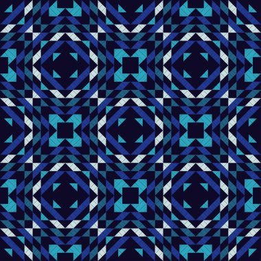 Aztek elementleri. Kusursuz desen. Elle kumandalı tasarım. Tekstil. Etnik boho süsü. Web tasarımı veya yazdırma için vektör illüstrasyonu.