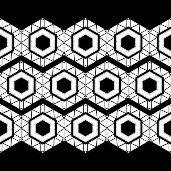 Mosaico Con Formas Geométricas Patrón Sin Costuras Diseño Con Eclosión — Archivo Imágenes Vectoriales