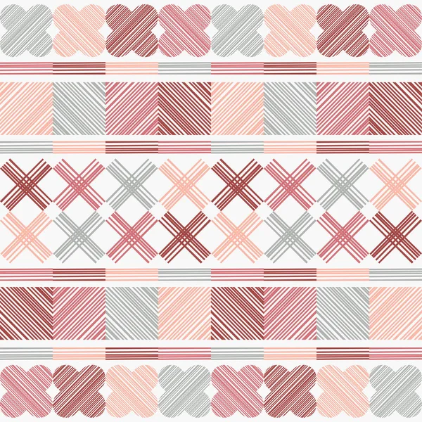 Mosaico Con Forme Geometriche Modello Senza Cuciture Design Dei Tratti — Vettoriale Stock