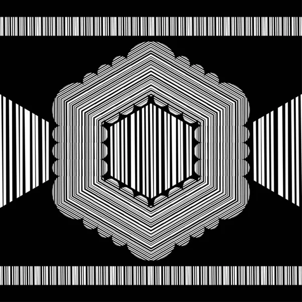 Mosaico Con Formas Geométricas Patrón Sin Costuras Diseño Con Eclosión — Archivo Imágenes Vectoriales
