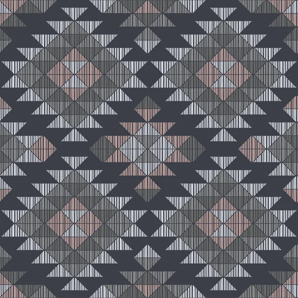Tapete Mosaico Navajo Com Padrão Geométrico Folclórico Tradicional Cobertor Índio —  Vetores de Stock