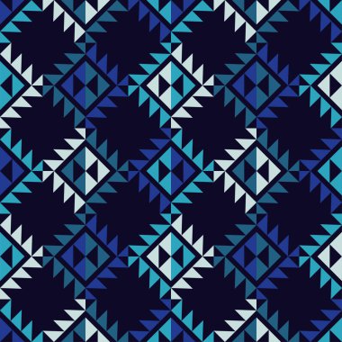 Aztek elementleri. Üçgenlerden yapılmış şekiller. Boho dokusu. Kusursuz desen. Tekstil. Web tasarımı veya yazdırma için vektör illüstrasyonu.