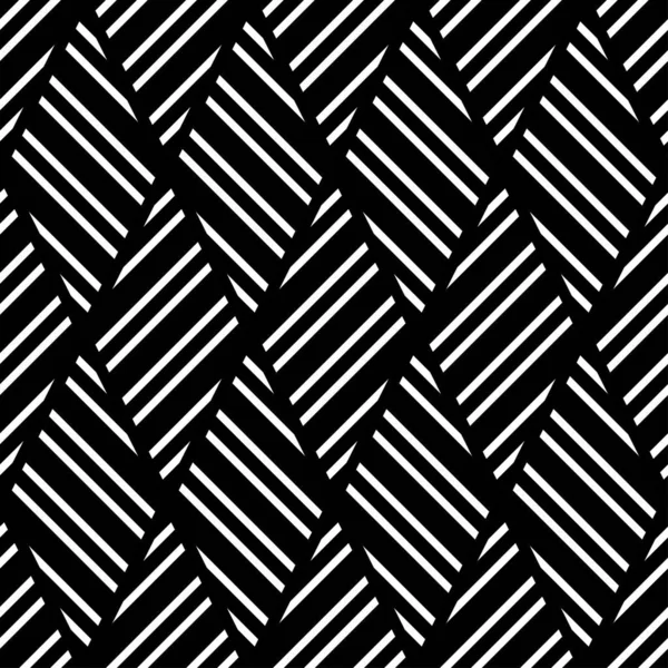 줄무늬로 만들어 기하학적 흑백이다 기하학적 구성으로 설계되었다 매끄럽지 디자인이나 인쇄용 — 스톡 벡터