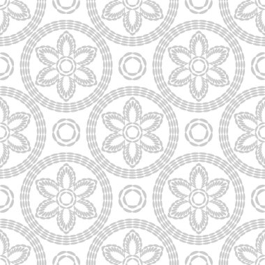 İşlemeli kusursuz bir desen. Bahar çiçekleri. Boho tarzı. Web tasarımı veya yazdırma için vektör illüstrasyonu.