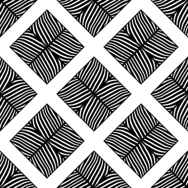 Design Com Listras Zebra Cor Preto Branco Ornamento Étnico Boho — Vetor de Stock