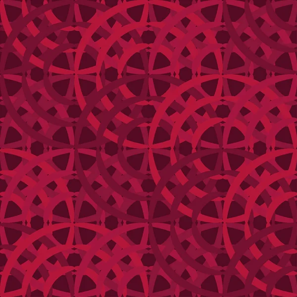 Geometric Shapes Points Digital Ornament Halftone Seamless Pattern Vector Illustration — Stock Vector