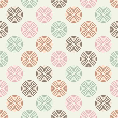 Puantiyeli noktalar kusursuz desen. Etnik figürler mozaiği. Desenli doku. Geometrik arkaplan. Web tasarımı veya yazdırma için vektör illüstrasyonu.