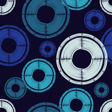 Dekoratif bahar çiçekleri mozaiği. Kusursuz desen. Mutlu bahçe. Posterler, el ilanları, tebrik kartları, davetiyeler için yeni tasarım. Web tasarımı veya yazdırma için vektör illüstrasyonu.