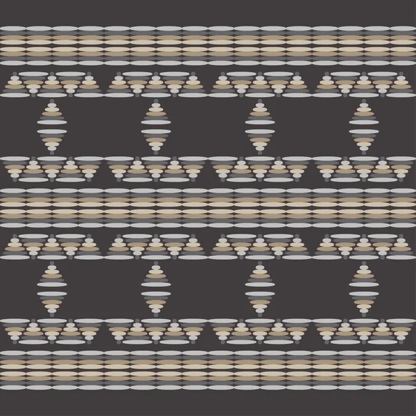 Geometrische Formen Aus Punkten Digitales Ornament Halbtonne Nahtloses Muster Vektor Stockillustration
