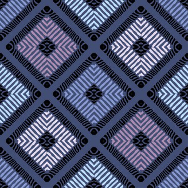 Zebra çizgili tasarım. Etnik boho süsü. Kusursuz bir geçmişi var. Kabile motifi. Web tasarımı veya yazdırma için vektör illüstrasyonu.