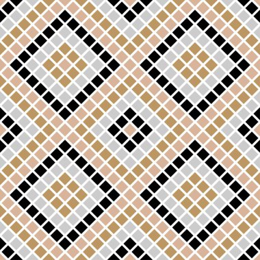 Çizgilerden yapılmış geometrik şekiller. Geometrik kompozisyonda basit tasarım. Kusursuz desen. Web tasarımı veya yazdırma için vektör illüstrasyonu.