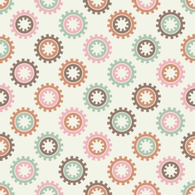 Puantiyeli noktalar kusursuz desen. Etnik figürler mozaiği. Desenli doku. Geometrik arkaplan. Web tasarımı veya yazdırma için vektör illüstrasyonu.