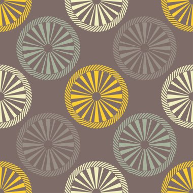 Geometrik şekilli mozaik. Kusursuz desen. Elle kumandalı tasarım. Tekstil. Etnik boho süsü. Web tasarımı veya yazdırma için vektör illüstrasyonu.