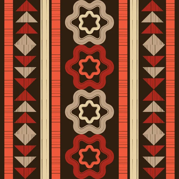 Cuadros Mexicanos Navajo Patrón Sin Costuras Diseño Con Eclosión Manual — Vector de stock