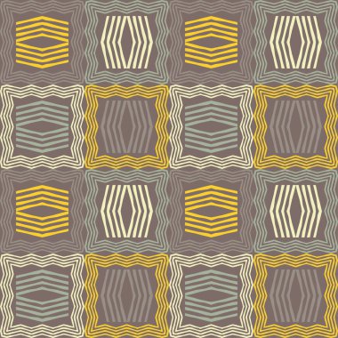 Çizgilerden yapılmış şekiller. Geometrik şekilli mozaik. Kusursuz desen. Elle kumandalı tasarım. Tekstil. Etnik boho süsü. Web tasarımı veya yazdırma için vektör illüstrasyonu.