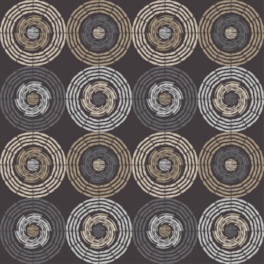 Çizgilerden yapılmış şekiller. Geometrik şekilli mozaik. Kusursuz desen. Elle kumandalı tasarım. Tekstil. Etnik boho süsü. Web tasarımı veya yazdırma için vektör illüstrasyonu.