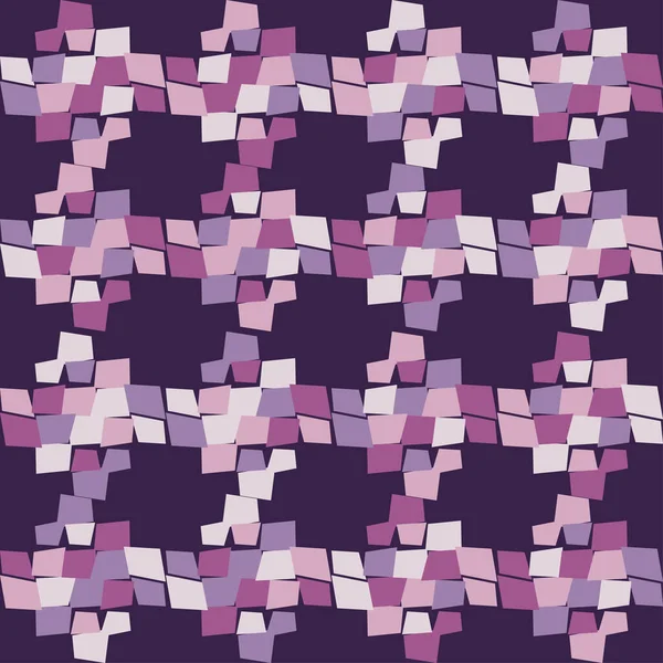 Shapes Made Curved Squares Mosaic Geometric Shapes Seamless Pattern Design — Διανυσματικό Αρχείο