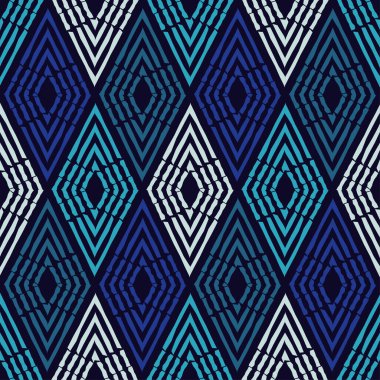 Kıvrımlı çizgilerden yapılmış şekiller. Geometrik şekilli mozaik. Kusursuz desen. Elle kumandalı tasarım. Tekstil. Etnik boho süsü. Web tasarımı veya yazdırma için vektör illüstrasyonu.