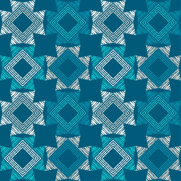 Formes Faites Rayures Courbes Mosaïque Aux Formes Géométriques Modèle Sans — Image vectorielle