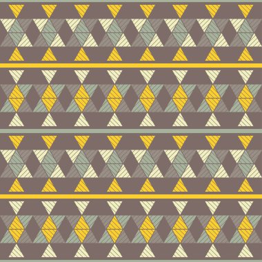 Meksika ekose kumaşı. Navajo. Kusursuz desen. Elle kumandalı tasarım. Tekstil. Etnik boho süsü. Web tasarımı veya yazdırma için vektör illüstrasyonu.