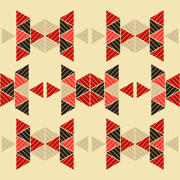 Plaid Messicano Navajo Schema Senza Soluzione Continuità Design Con Schiusa — Vettoriale Stock