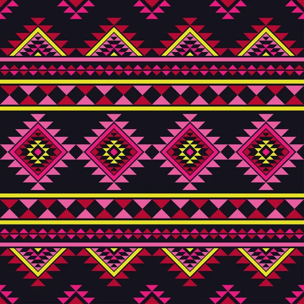 Navajo Mosaik Matta Med Traditionella Folk Geometriska Mönster Amerikansk Indianfilt — Stock vektor