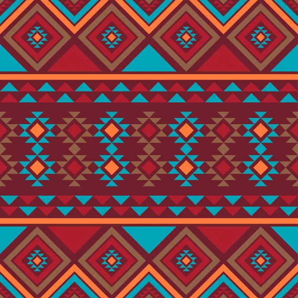 Navajo Mosaikteppich Mit Traditionellem Geometrischem Muster Indianerdecke Aztekische Elemente Maya — Stockvektor