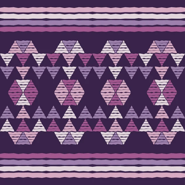 Meksika Ekose Kumaşı Navajo Kusursuz Desen Elle Kumandalı Tasarım Tekstil — Stok Vektör