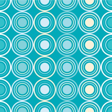 Daireler ve noktalar ile sorunsuz dekoratif arka plan