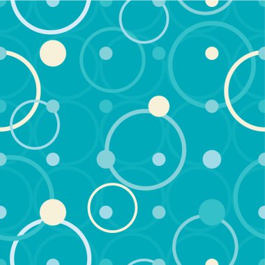 Daireler ve noktalar ile sorunsuz dekoratif arka plan