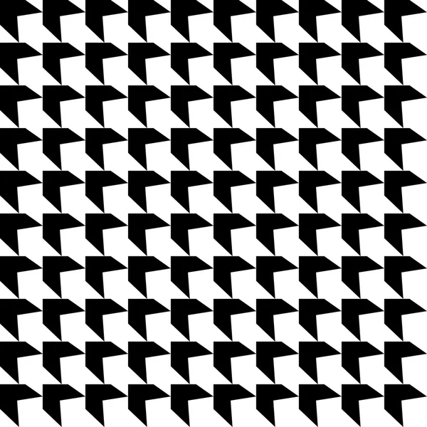 Nahtloser schwarz-weißer dekorativer Hintergrund mit geometrischem Muster — Stockfoto