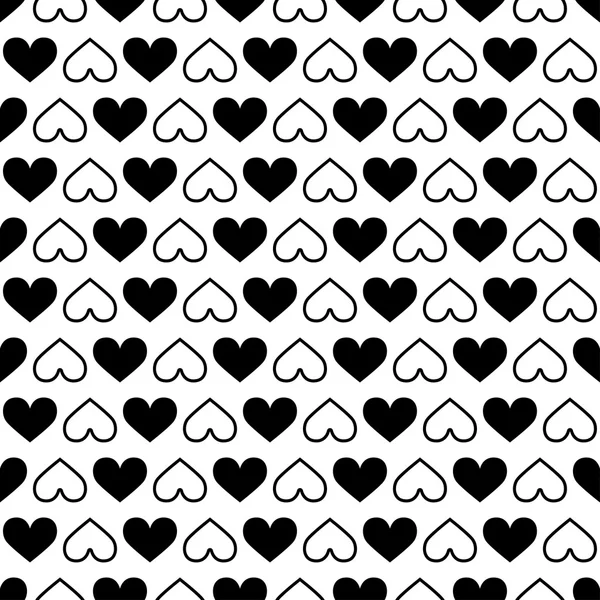 Seamless pattern with hearts Valentine's Day — Stock Vector