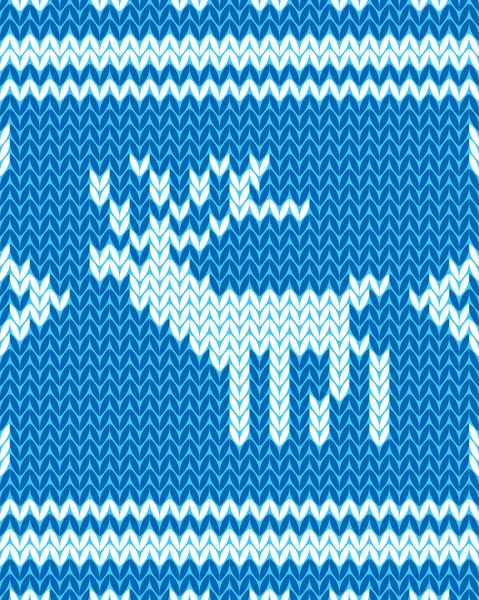 Decorative Christmas seamless knitted background Royalty Free Stock Illustrations